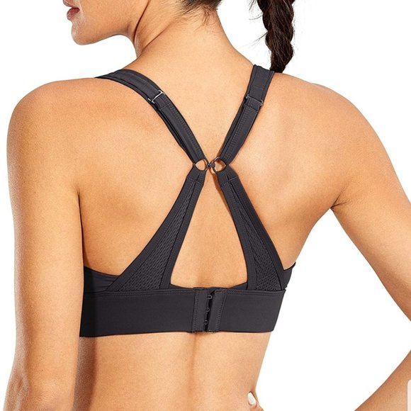 CRZ YOGA Black Sports Racerback Bra - Picture 2 of 6